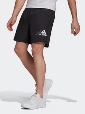 image of adidas Essentials Logo Woven Shorts, Black Size M Men