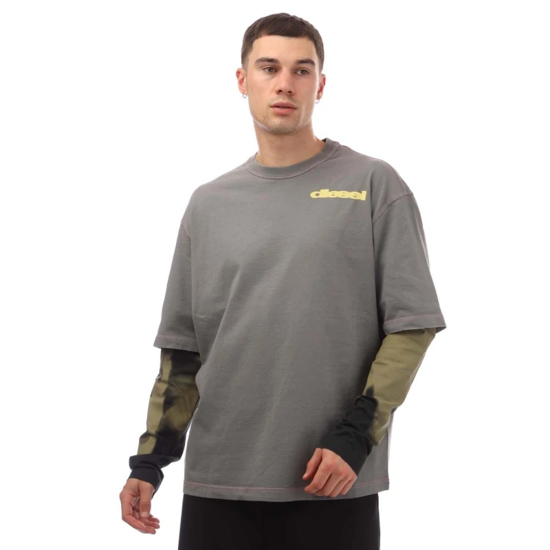 Image of Diesel T-Wesher-N3 T-Shirt Grey male XL