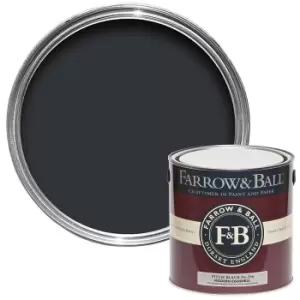 Image of Farrow & Ball Modern Eggshell Paint Pitch Black - 2.5L