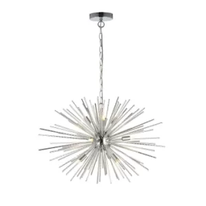 Image of 9 Light Spherical Pendant Chrome Plate, G9