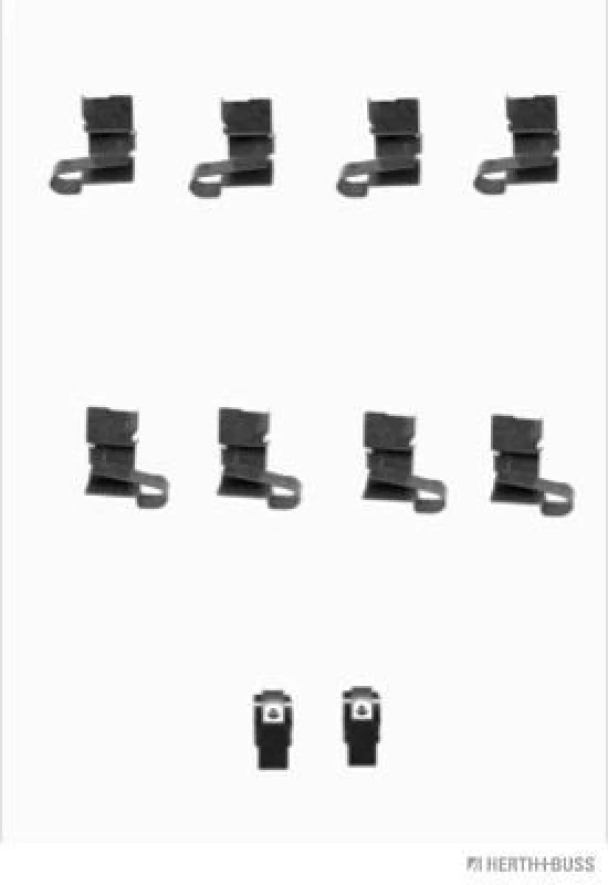Image of Brake pad fitting kit HERTH+BUSS JAKOPARTS J3668008