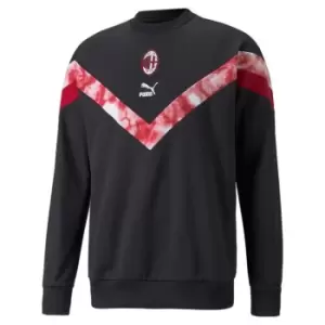 Image of Puma AC Milan Licensed Crew Sweater - Black