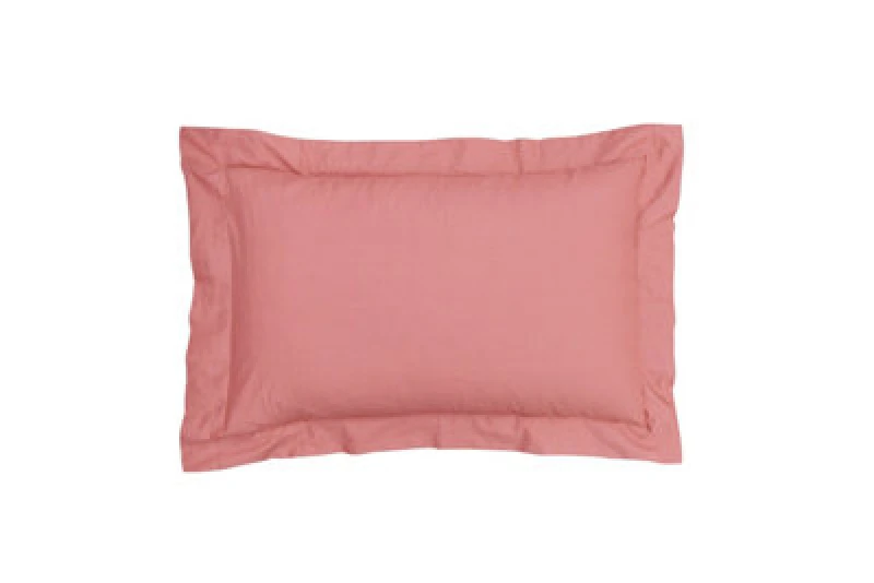 Image of Smart Living Smart Living 100% Cotton Elegant Oxford Pillowcases - Soft, Durable & Breathable in Rose Size: Standard Pillow Case Rose Standard Pillo
