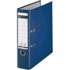 Image of Leitz 1010 A4 Plastic Lever Arch File 80mm - Blue