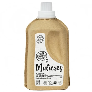 image of Mulieres Natural Organic Laundry Liquid - Pure Unscented 1.5L