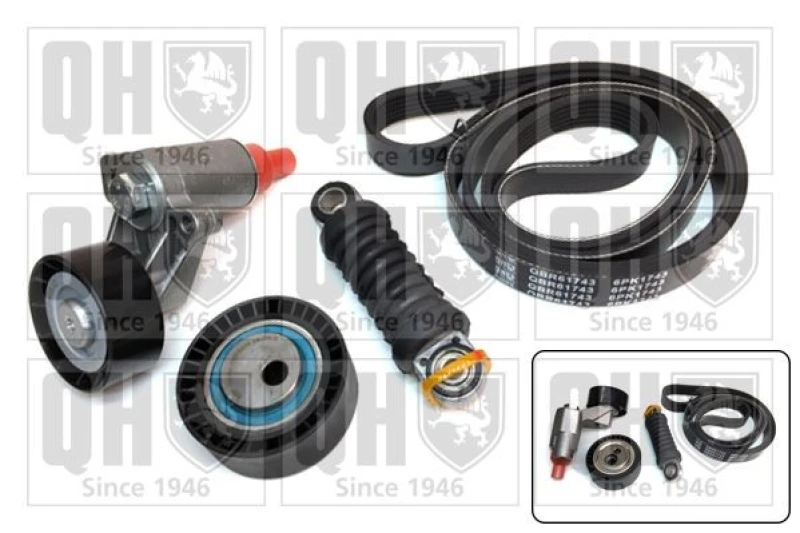 Image of QUINTON HAZELL V-Ribbed Belt Set QUINTON HAZELL QDK77