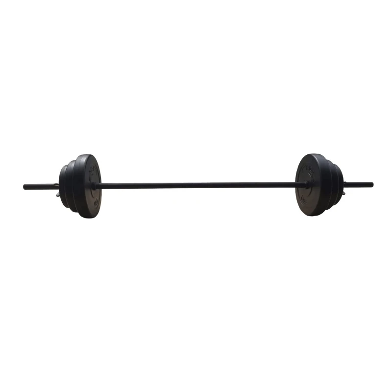 Image of HXGN 20kg Adjustable Barbell & Weight Set Black unisex