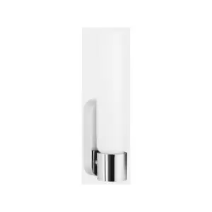 Image of Bathroom wall lamp Dresden Glass,aluminum Chrome,sandblasted 1 bulb 26,7cm