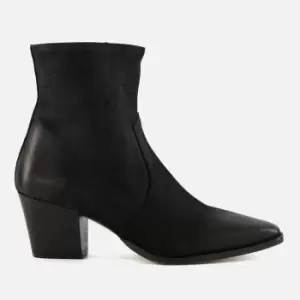 Image of Dune Womens Pastern Suede Western Boots - Black - UK 3