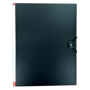 Image of 5 Star A4 Display Book Hardback Cover Polypropylene 24 Pockets Black