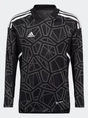 adidas Condivo 22 Long Sleeve Goalkeeper Jersey, Black, Size 13-14 Years