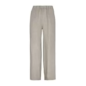 image of James Lakeland Wide Leg Linen Trousers - Brown