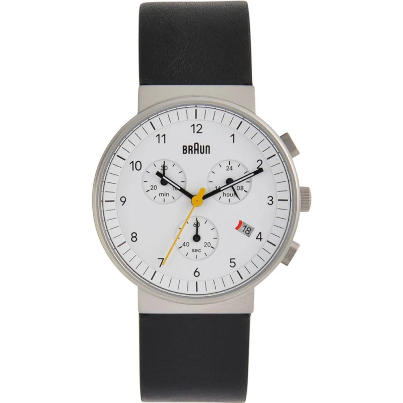 Image of Braun Braun Men BN0035BWHBKG Classic 40mm Quartz Watch in Black One Size Male 5013348623645