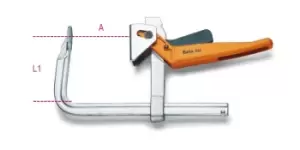 image of Beta Tools 1594 Lever Bar Clamp Max A: 240mm L1: 145mm 015940020