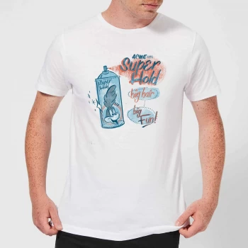 Image of Looney Tunes ACME Super Hold Mens T-Shirt - White - XS