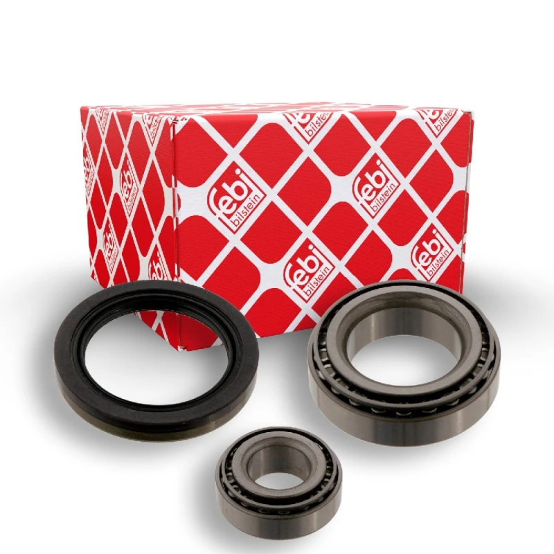 Image of FEBI BILSTEIN 38649 Wheel bearing kit Front Axle Right, with ABS sensor ring Wheel Bearing Kit (654)