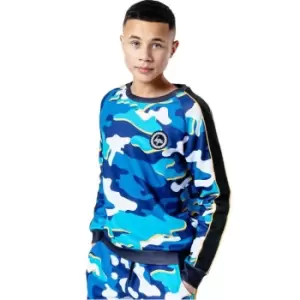 Image of Hype Crew Neck Sweatshirt - Blue