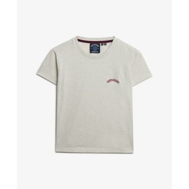 Image of Superdry Fitted logo t-shirt For Her Superdry Essential Blanc Female XL