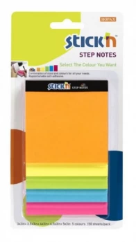 image of Value Stickn Magic Cube Step Notes Neon Assorted 21423