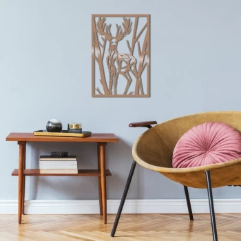 Image of Deer - Copper Copper Decorative Metal Wall Accessory