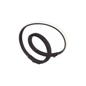 Image of Infinity Table Lamp 12W LED 2800K, 1000lm, Brown Oxide, White Acrylic