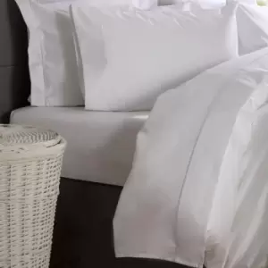 Image of Belledorm Ultralux 1000 Thread Count Extra Deep Fitted Sheet (Double) (White) - White