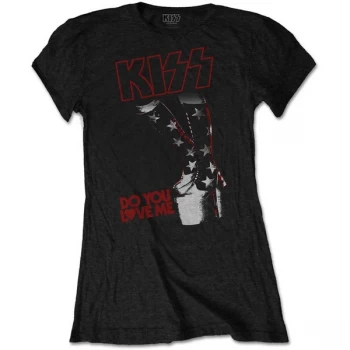 Image of KISS - Do You Love Me Womens XX-Large T-Shirt - Black