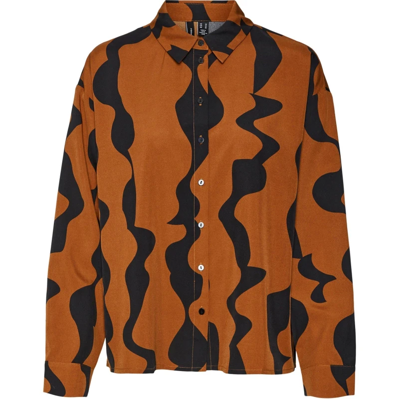Image of Vero Moda VM L/S Shrt Wvn - Black 8