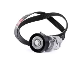 Image of GATES V-ribbed belt set VW,AUDI,SKODA K036PK1078 Serpentine belt kit,Auxiliary belt kit,Poly V-belt kit,V-ribbed belt kit