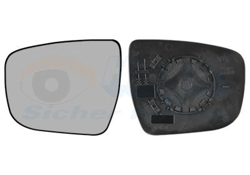 Image of VAN WEZEL Wing mirror glass VAN WEZEL 3383835