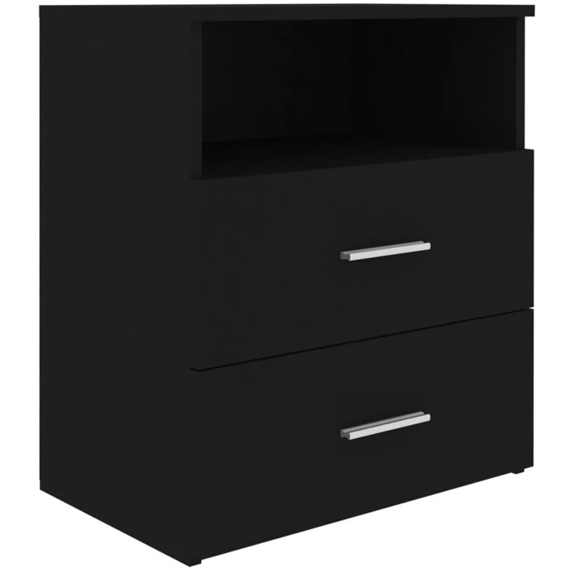 Image of VIDAXL Bed Cabinet Black 50x32x60cm Vidaxl 8720286586808