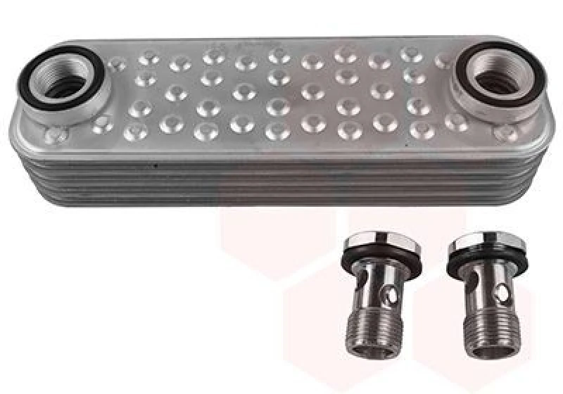 Image of VAN WEZEL Engine oil cooler VAN WEZEL 02013706