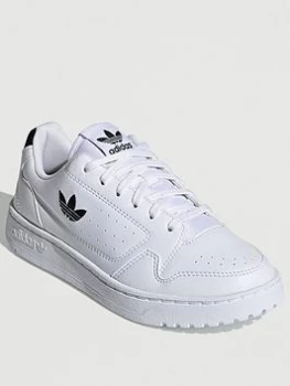 Image of adidas Originals NY 90 Junior - White Black, White/Black, Size 5