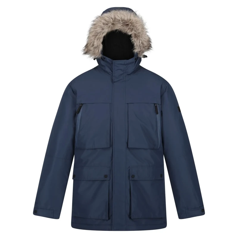 Image of Regatta Regatta Men 'Volter' Heated Jacket in Blue Size: Small Blue S Male 5063019268118