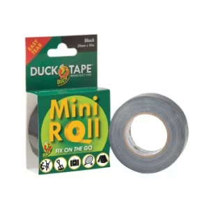 image of Shurtape 260181 Duck Tape Mini Roll 25mm x 10m Black