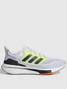 Image of adidas EQ21 Run - White/Black/Yellow, Size 10, Men