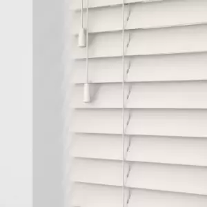 Image of Wooden Venetian Blinds With Strings Fog White