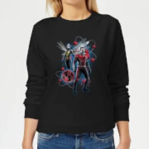 Image of Ant-Man And The Wasp Particle Pose Womens Sweatshirt - Black - S