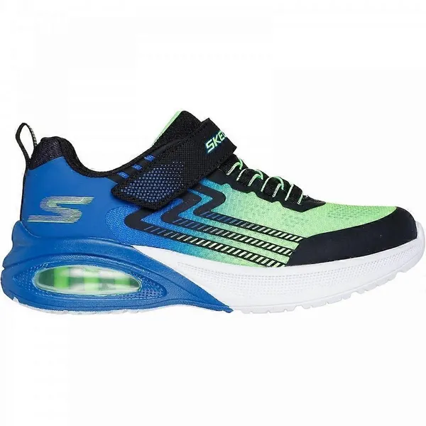 Image of Skechers Boys Microscope Max Advance Trainers UK Size 4 (EU 37) Black Blue Line SKE2386-BBLM-4