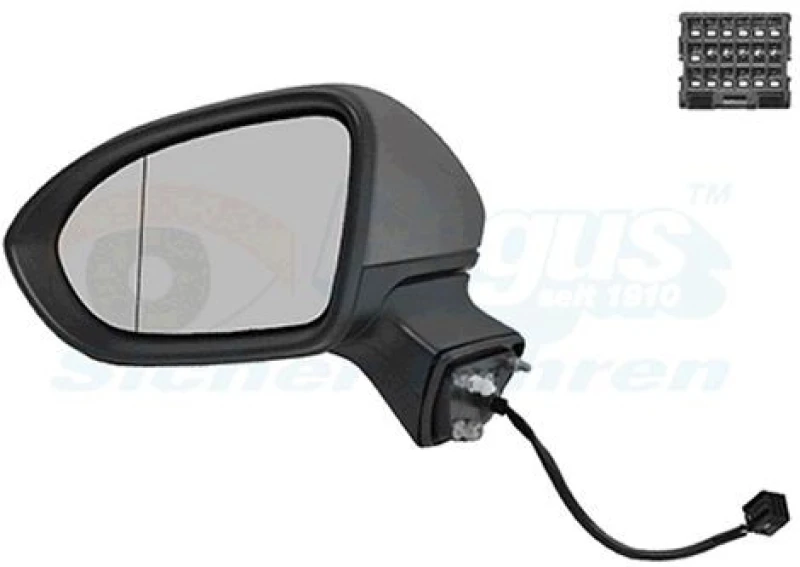 Image of VAN WEZEL Wing mirror VAN WEZEL 3810807