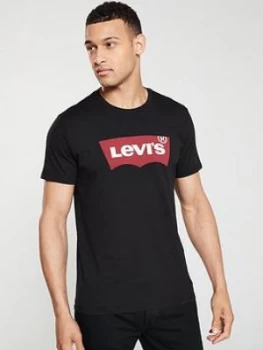 Image of Levis Graphic Housemark T-Shirt - Black, Size L, Men