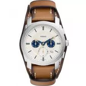 Image of Fossil Men Machine Chronograph Tan Eco Leather Watch
