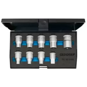 Image of Gedore TX 19 E-09 6265970 TX Bit set 9 Piece 1/2 (12.5 mm)
