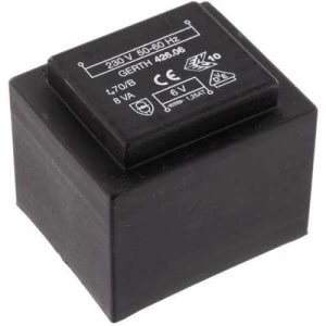 Image of PCB mount transformer 1 x 230 V 1 x 24 V AC 8 VA 333 mA