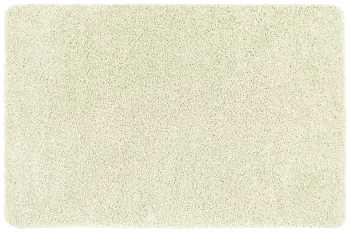 image of Buddy Plain Shaggy Mat Rug - 120x80cm - Cream.