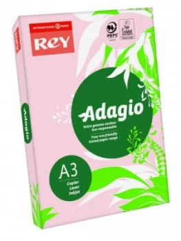 Image of Rey Adagio A3 Paper 80gsm Pink RM500