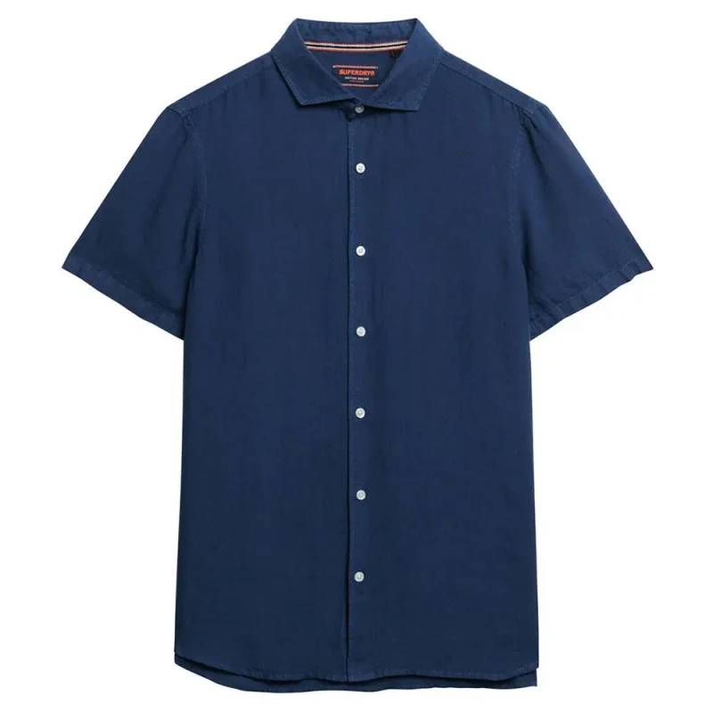Image of Superdry Linen shirt Superdry Vacation Bleu Male S