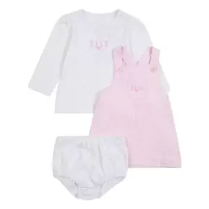 image of Elle Elle Pinnie Set Bb99 - Pink