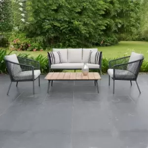 image of Reims 5 Seater Garden Sofa Set - Grey