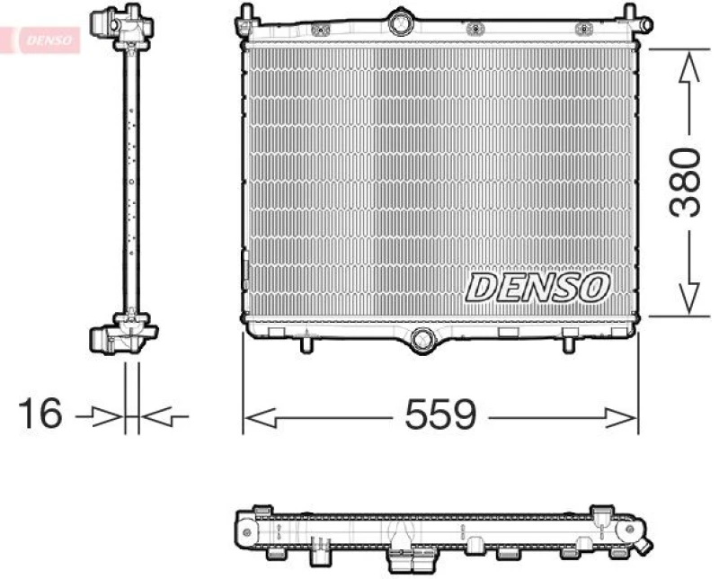 Image of DENSO Engine radiator DENSO DRM21106